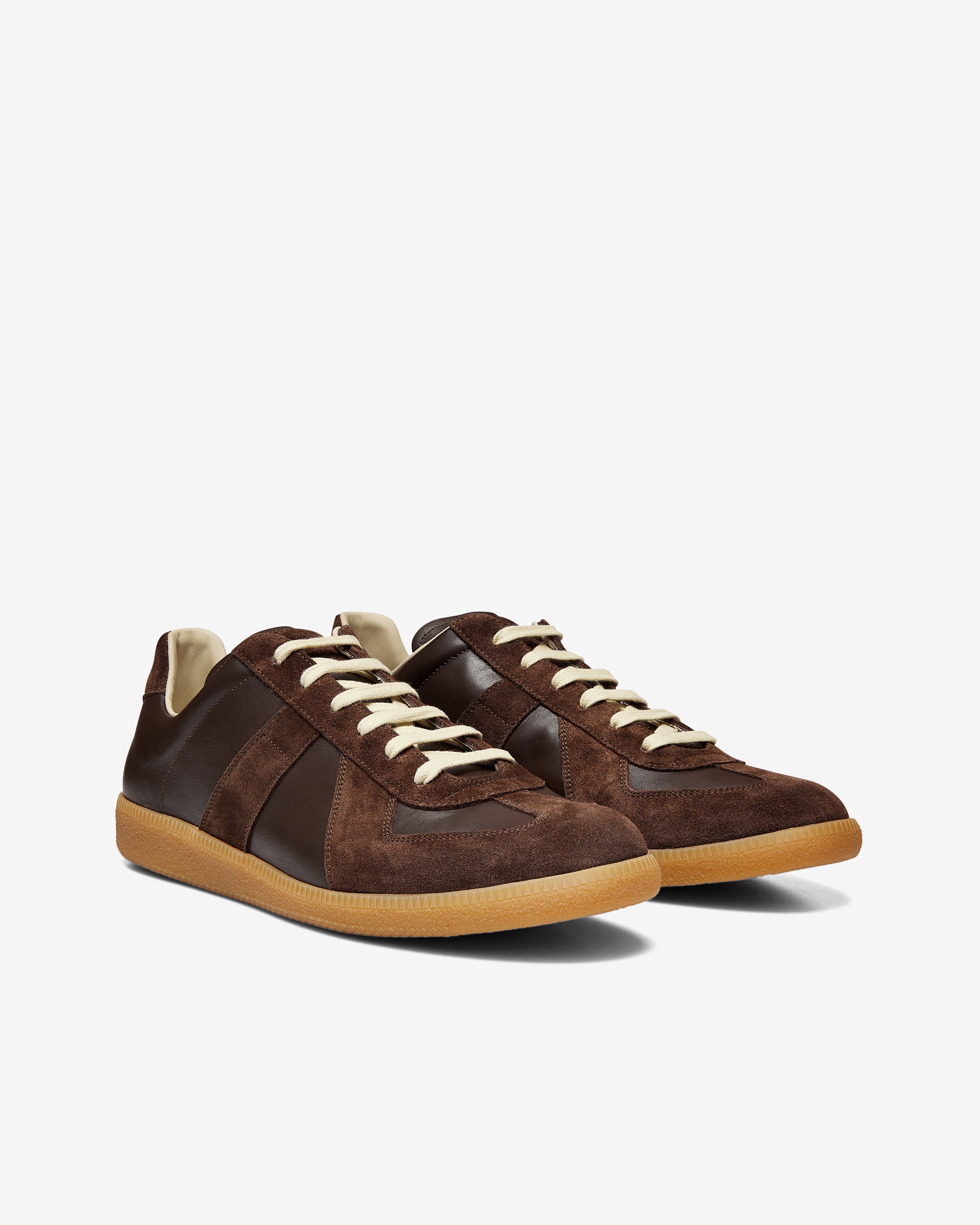 Maison Margiela: Men's Replica Sneakers (Dark Khaki) | DSMNY E-SHOP