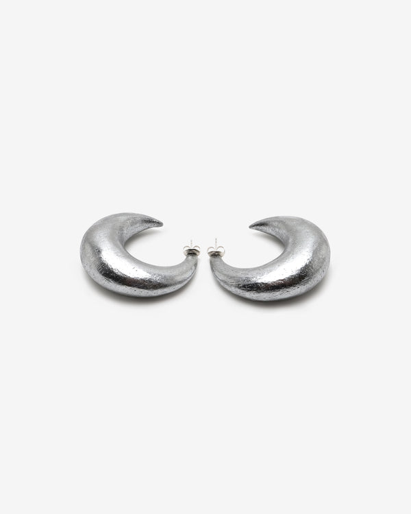 Monies - Women's Half Moon Earrings - (Silver)