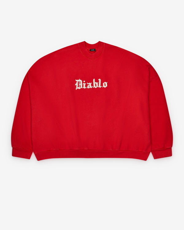 Willy Chavarria - Men's Diablo Hooligan Crewneck - (Red)