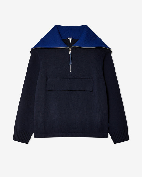 Loewe - Men's Zip Up Sweater - (Blue)