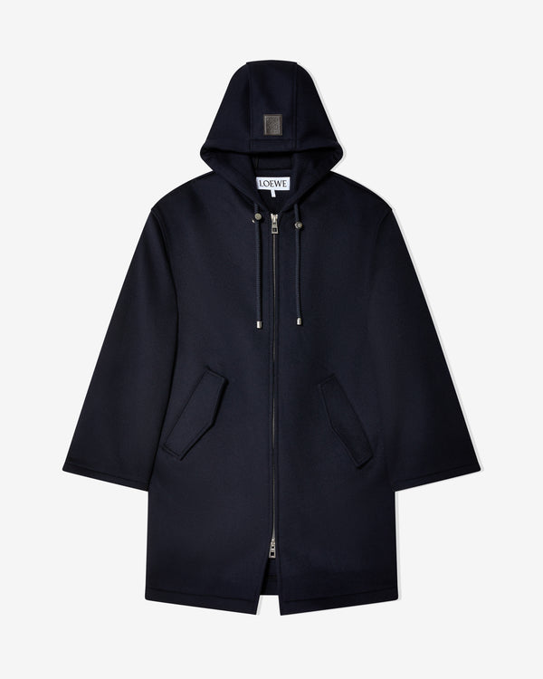 Loewe - Men's Hooded Coat - (Dark Navy)