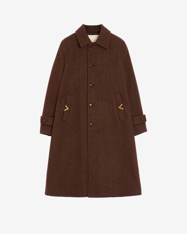Valentino - Men's Embroidered Coat - (Bordeaux)