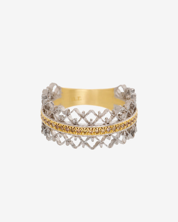 Nikolle Radi - Women's Brocade Ring - (Gold)