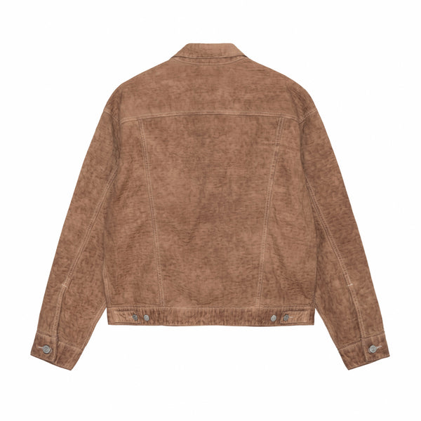 Stüssy - Men's Dyed Jacquard Trucker Jacket - (Brown)