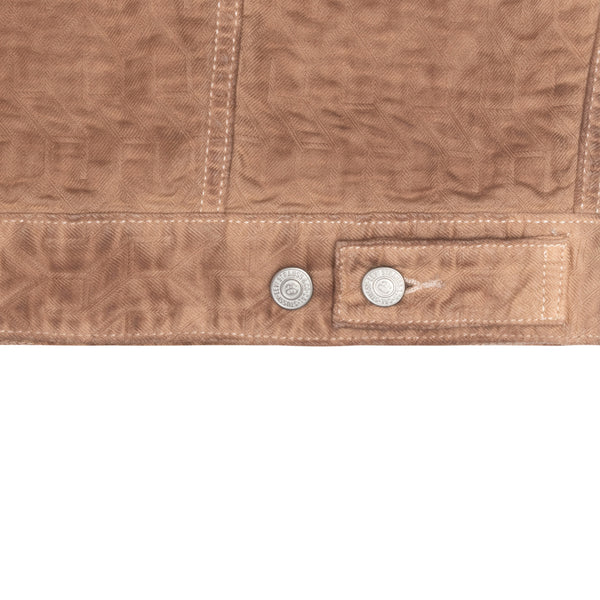 Stüssy - Men's Dyed Jacquard Trucker Jacket - (Brown)