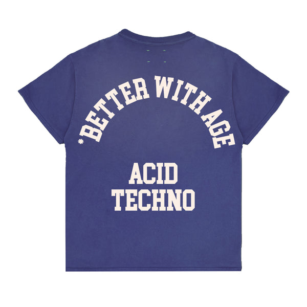 Better With Age - Men's Acid Techno Tee - (Blue)