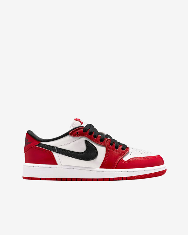Nike -  Air Jordan 1 Retro Low Grade School Sneakers - (Red/Black/White)
