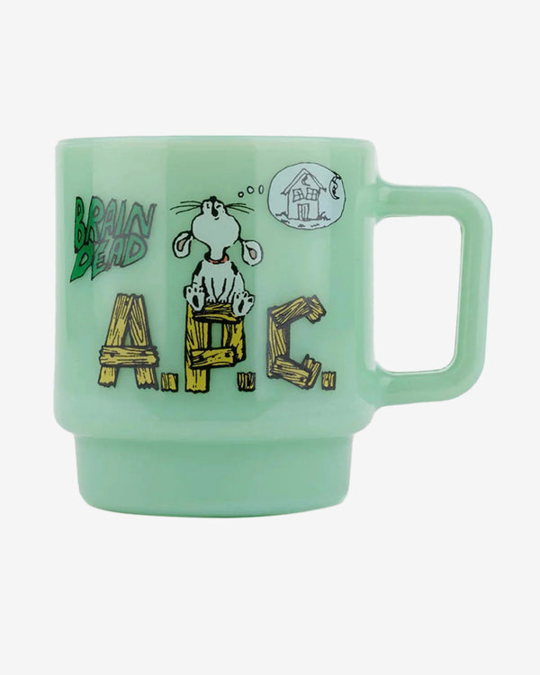 Brain Dead - APC Milk Glass Mug - (Jade)