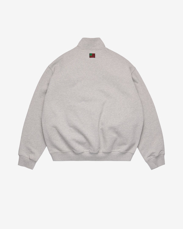 Denim Tears - Men's Quarter Zip ALT Crewneck - (Grey)