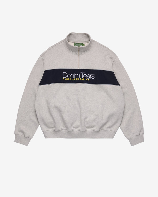 Denim Tears - Men's Quarter Zip ALT Crewneck - (Grey)