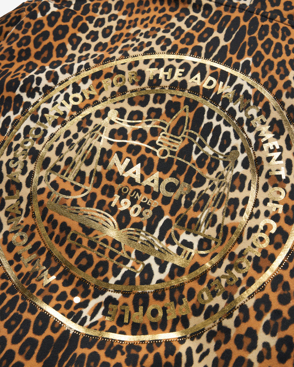 Denim Tears - Men's NAACP André Leon Talley Leopard Hoodie - (Leopard)