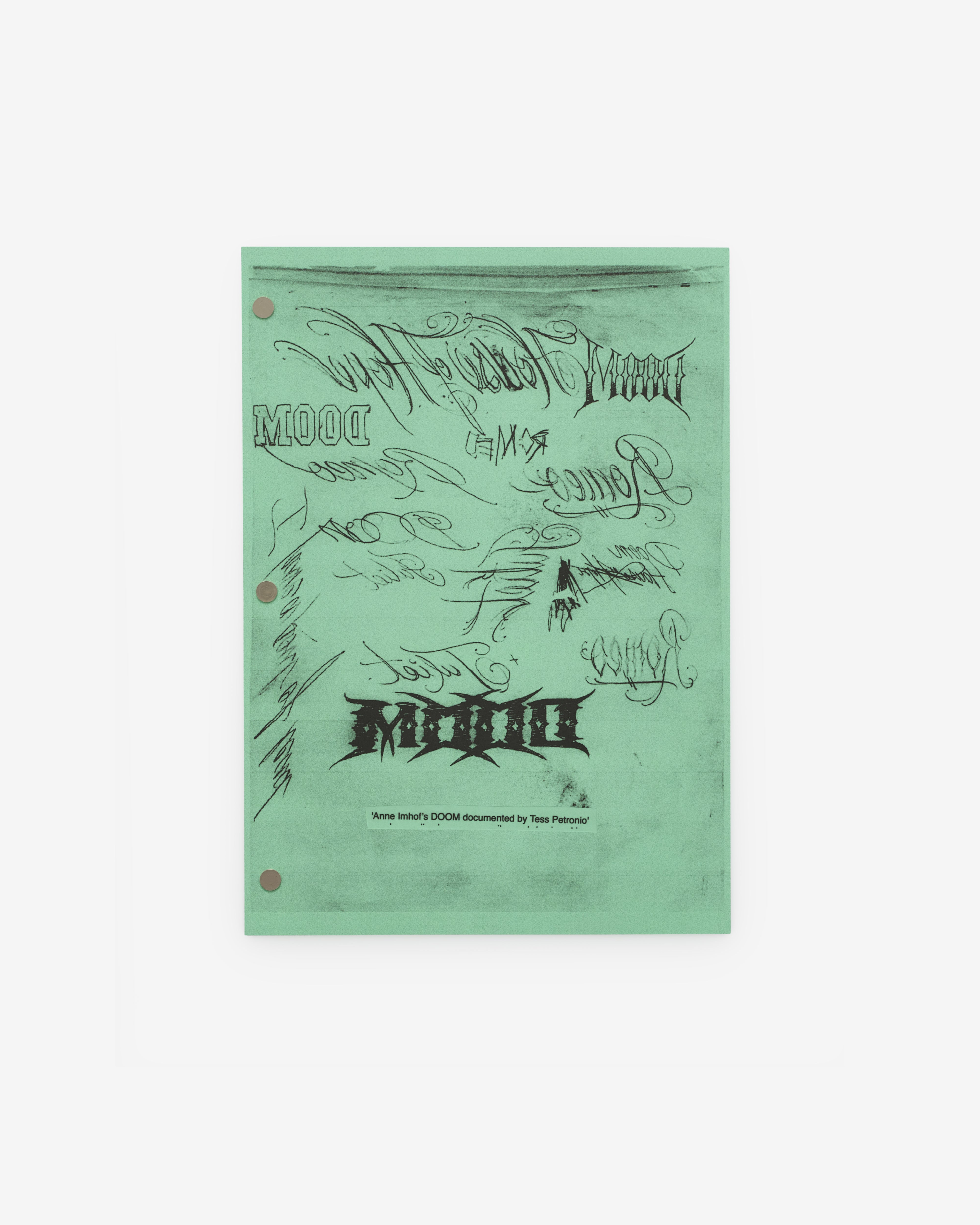 Idea: Anne Imhof's DOOM Book (By Tess Petronio) | DSMNY E-SHOP