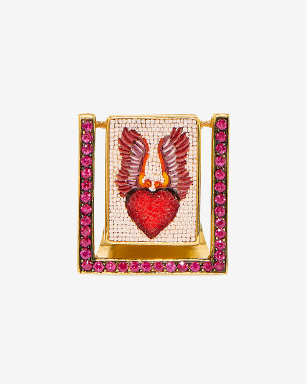 Le Sibille - Women's Wings Ring - (Yellow Gold)