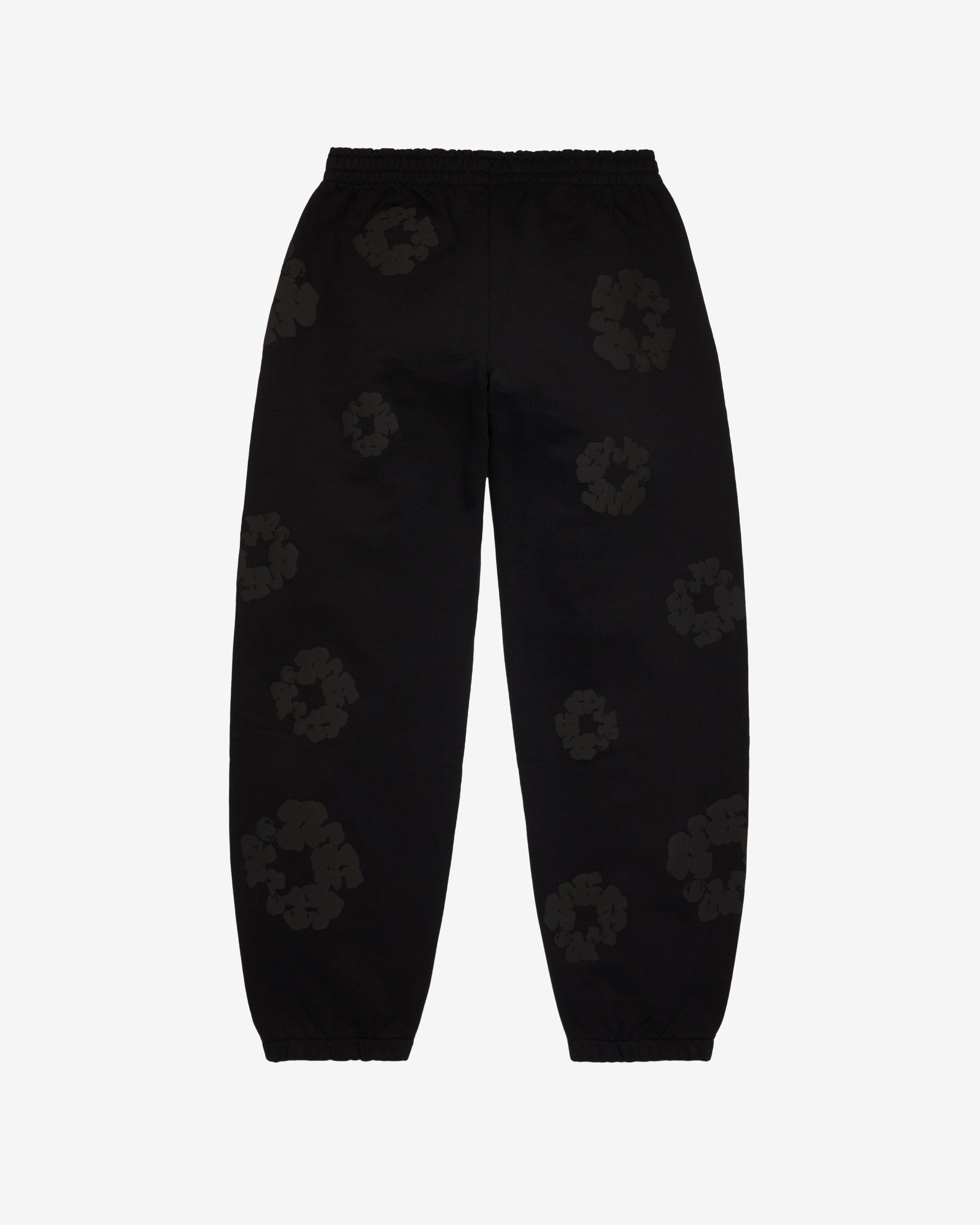Denim Tears: Men's Mono Cotton Wreath Sweatpant (Black) | DSMNY E-SHOP