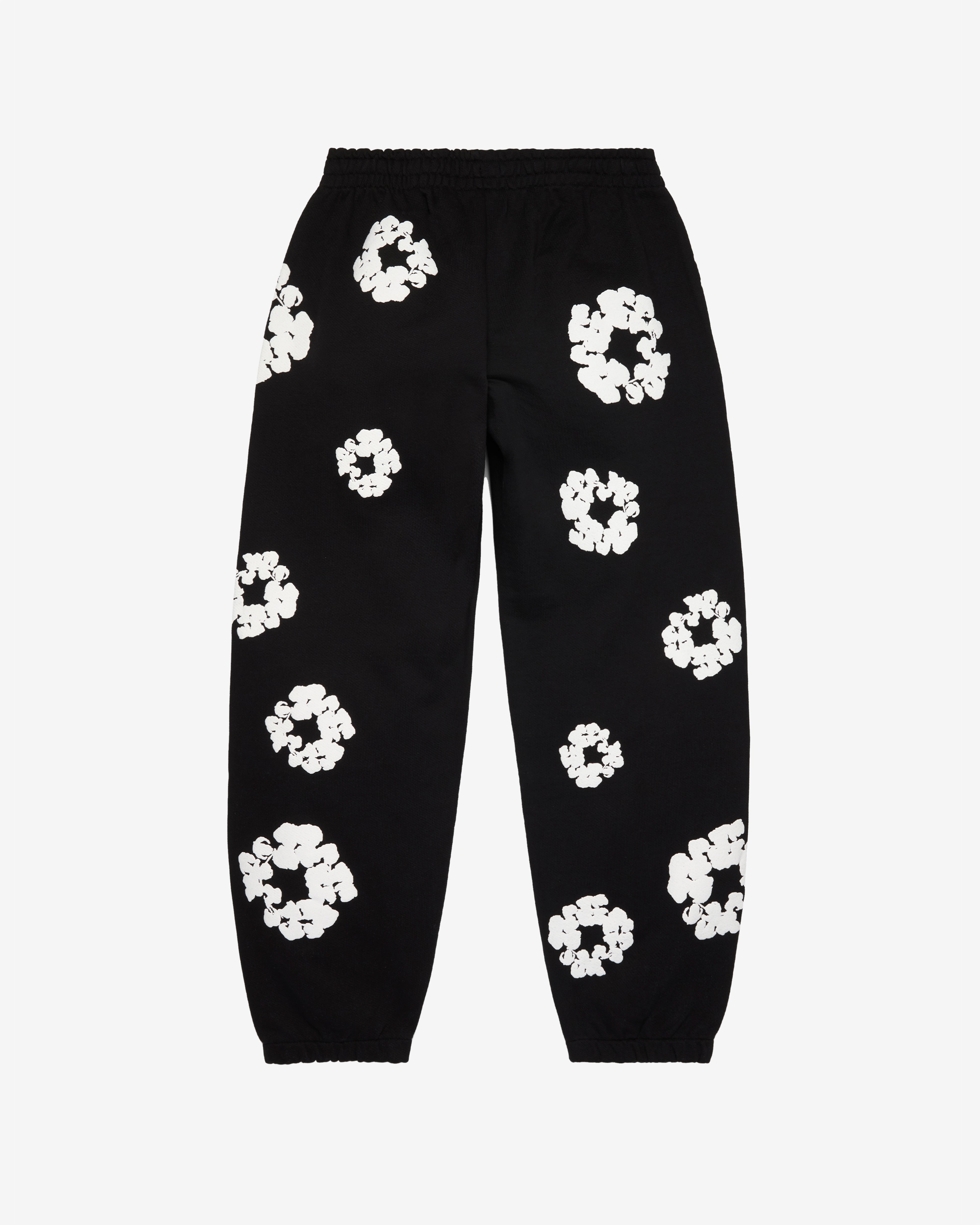 Denim Tears: Men's Cotton Wreath Sweatpant (Black) | DSMNY E-SHOP