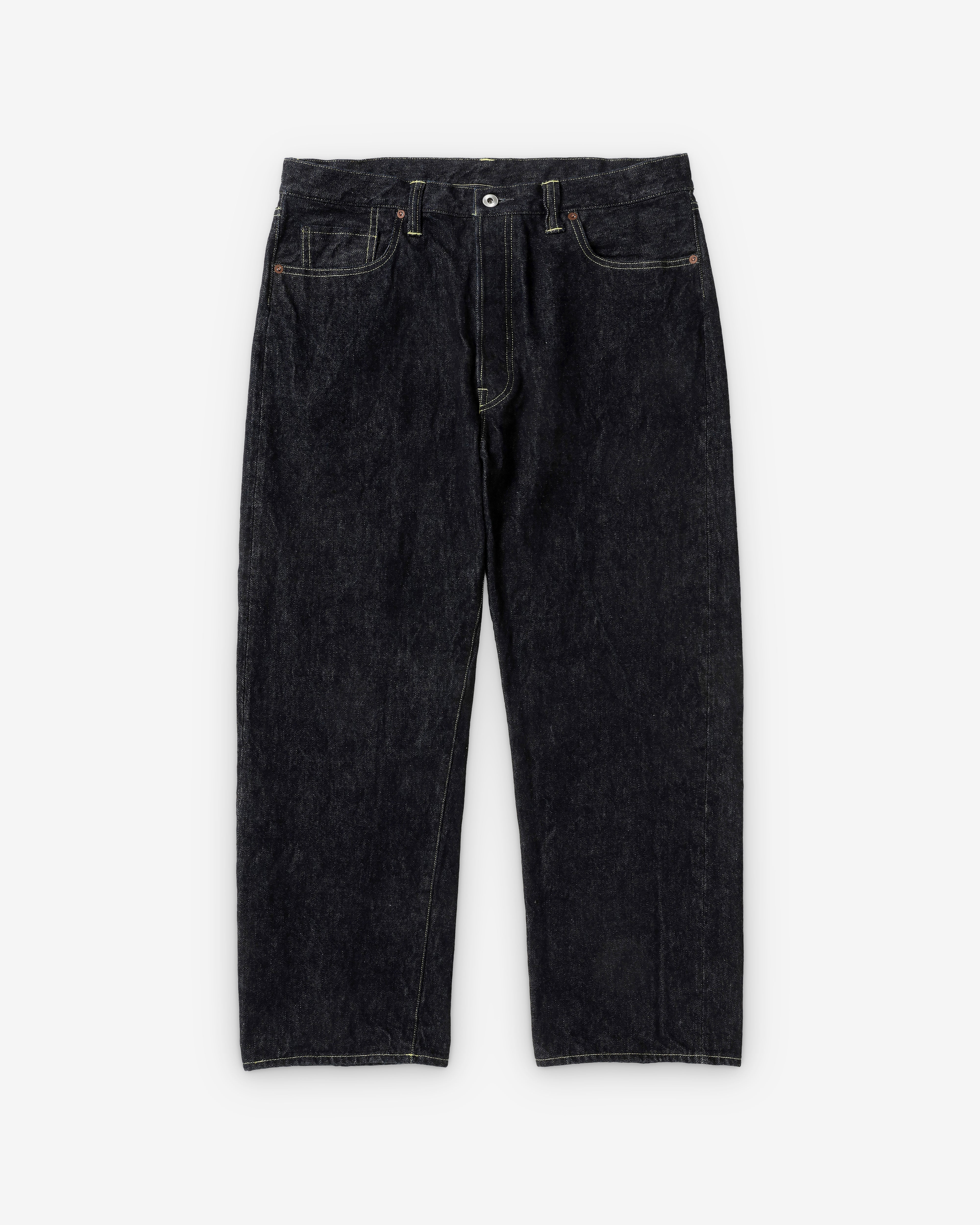 パンツ A.PRESSE Washed Denim Wide Pants 22AW A.Presse: Men's Washed Denim Wide Pants (One Wash) | DSMNY E-SHOP