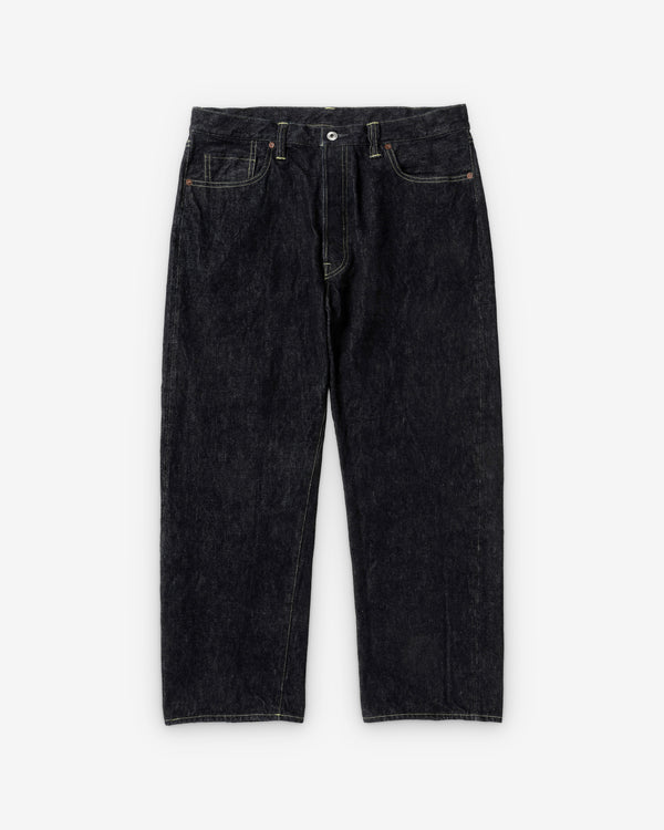 A.Presse - Men's Washed Denim Wide Pants - (One Wash)