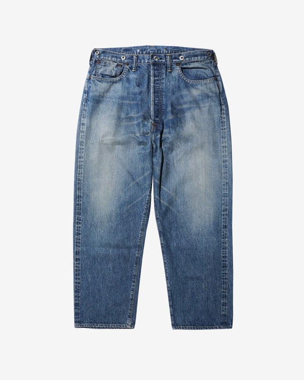 A.Presse - Men's No.22 Washed Wide Denim Pants - (Indigo)