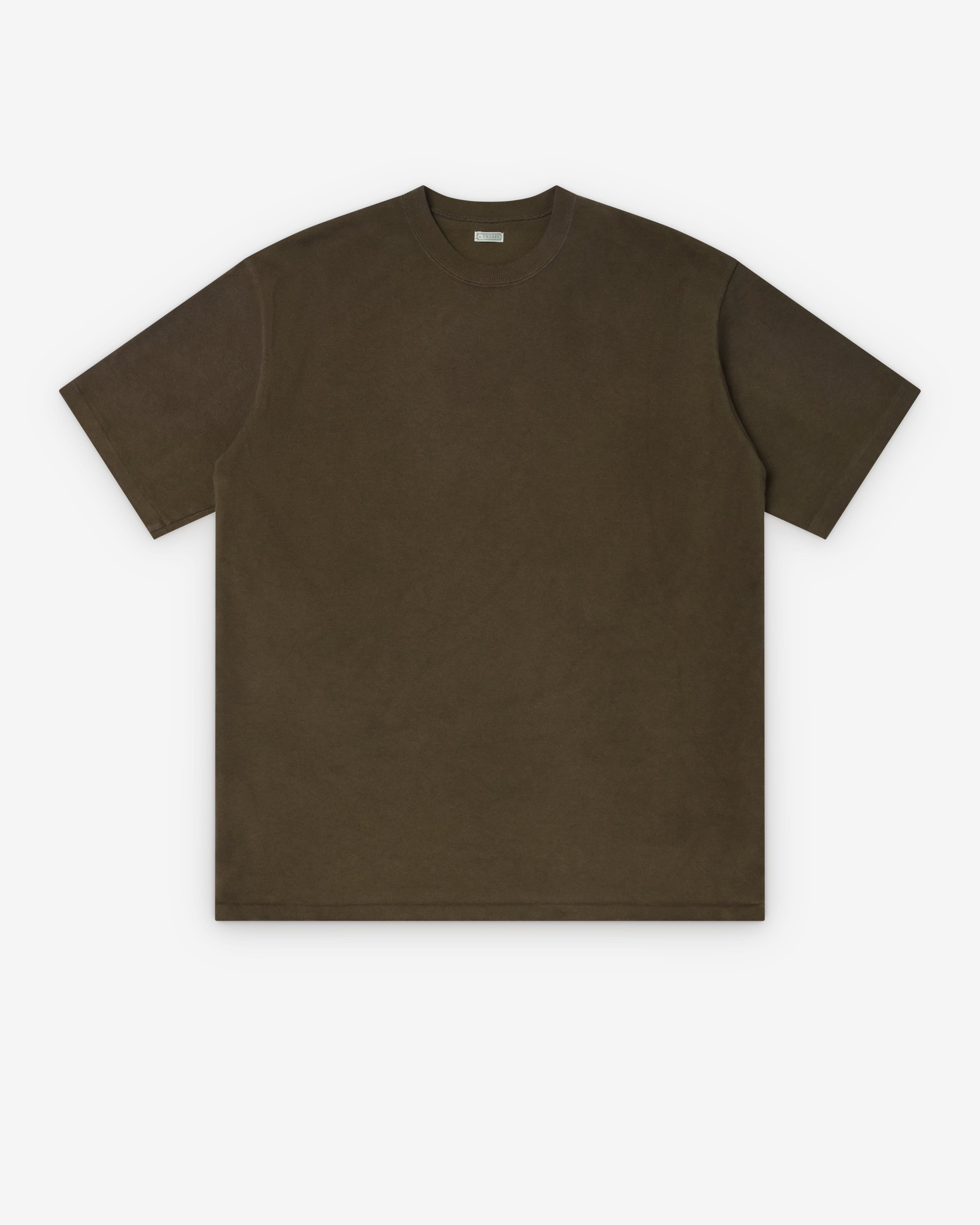 A.Presse: Men's Vintage Short Sleeve T-Shirt (Olive) | DSMNY E-SHOP