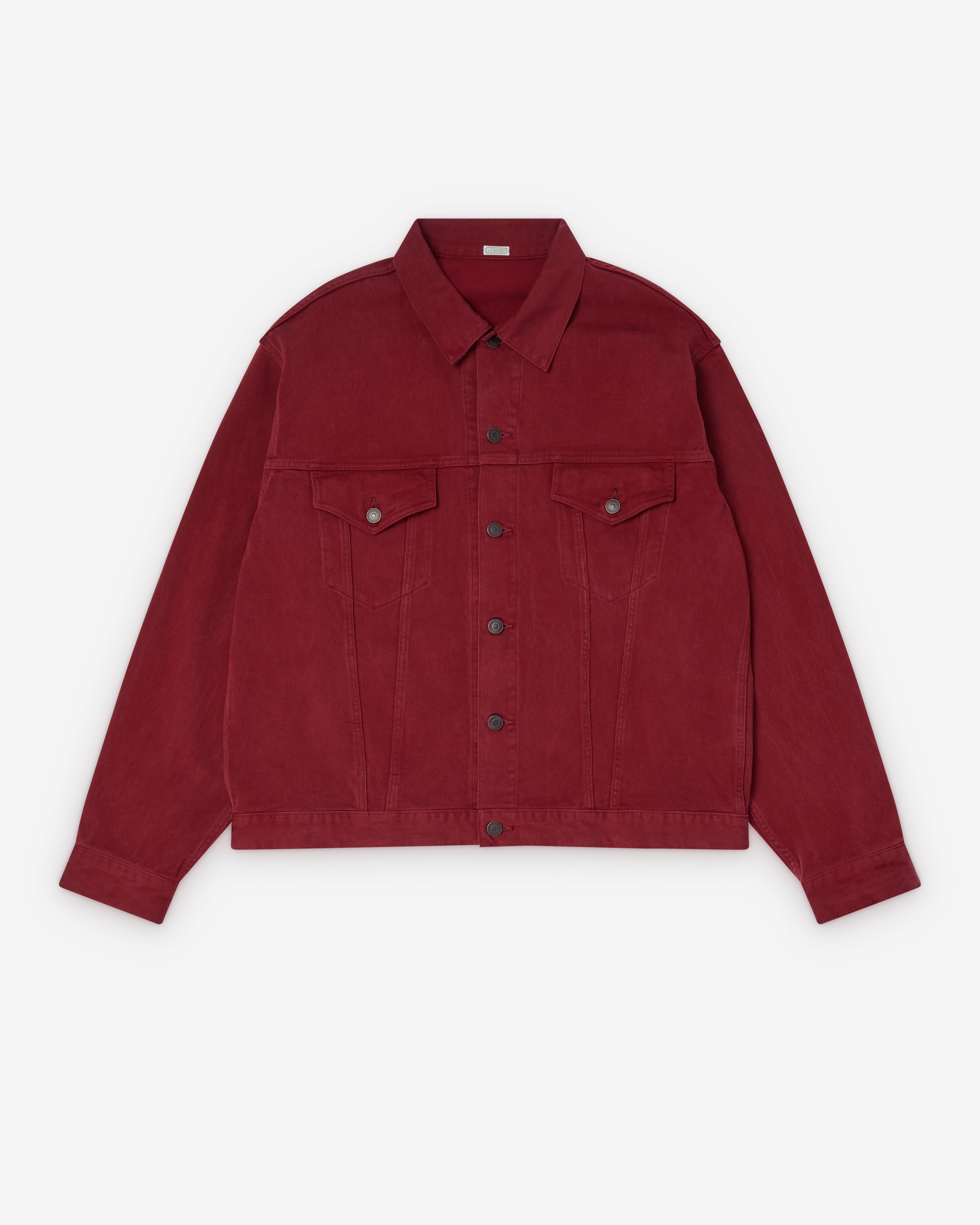 A.Presse: Men's Washed Cotton Pique 3rd Type Jacket (Red) | DSMNY