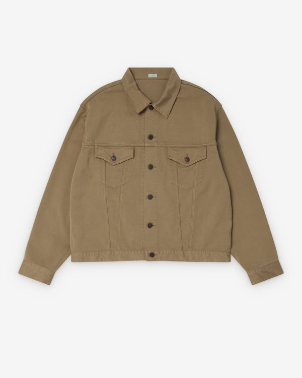 A.Presse - Men's Washed Cotton Pique 3rd Type Jacket - (Beige)