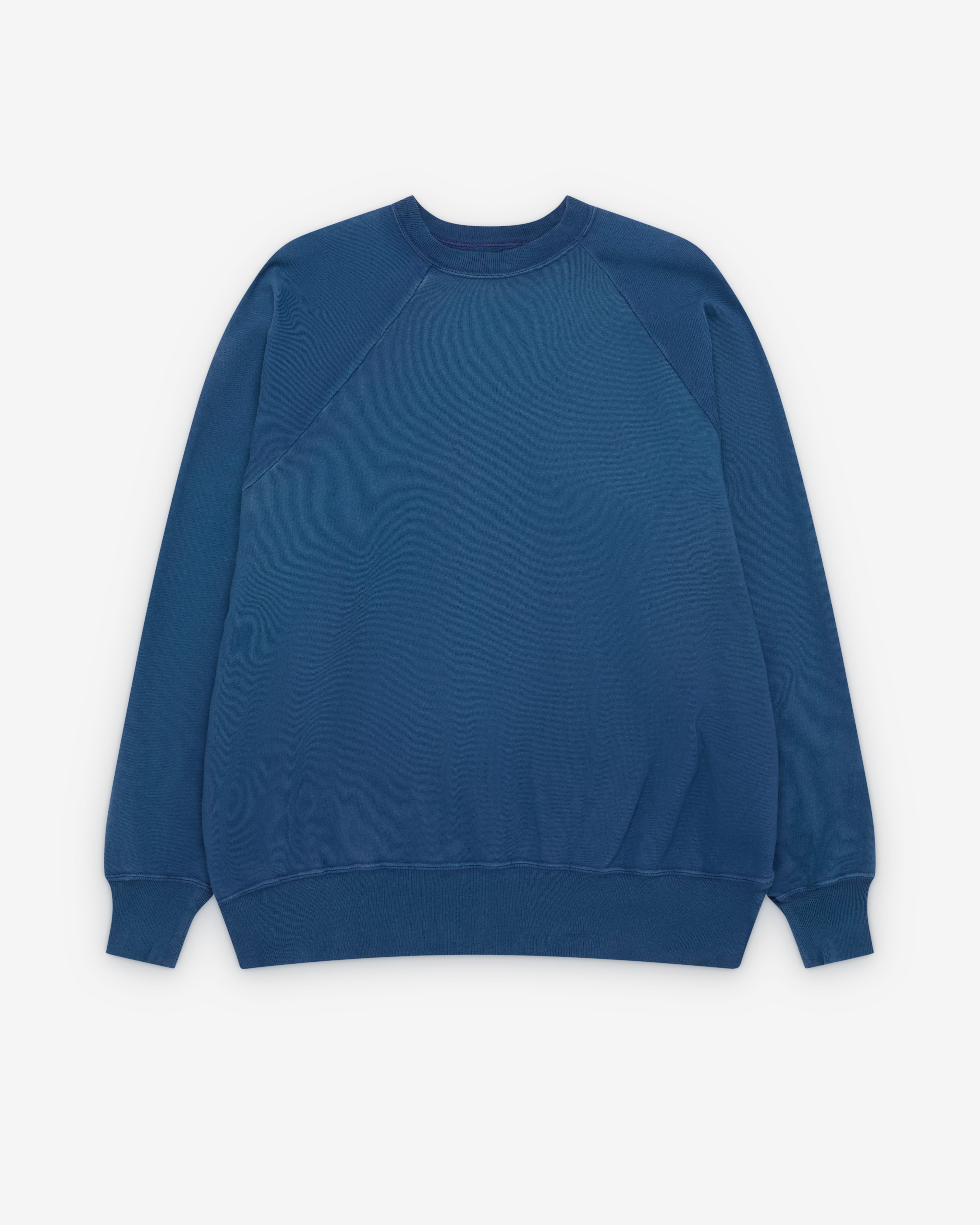 A.Presse: Men's Vintage Light Weight Sweatshirt (Blue) | DSMNY E-SHOP