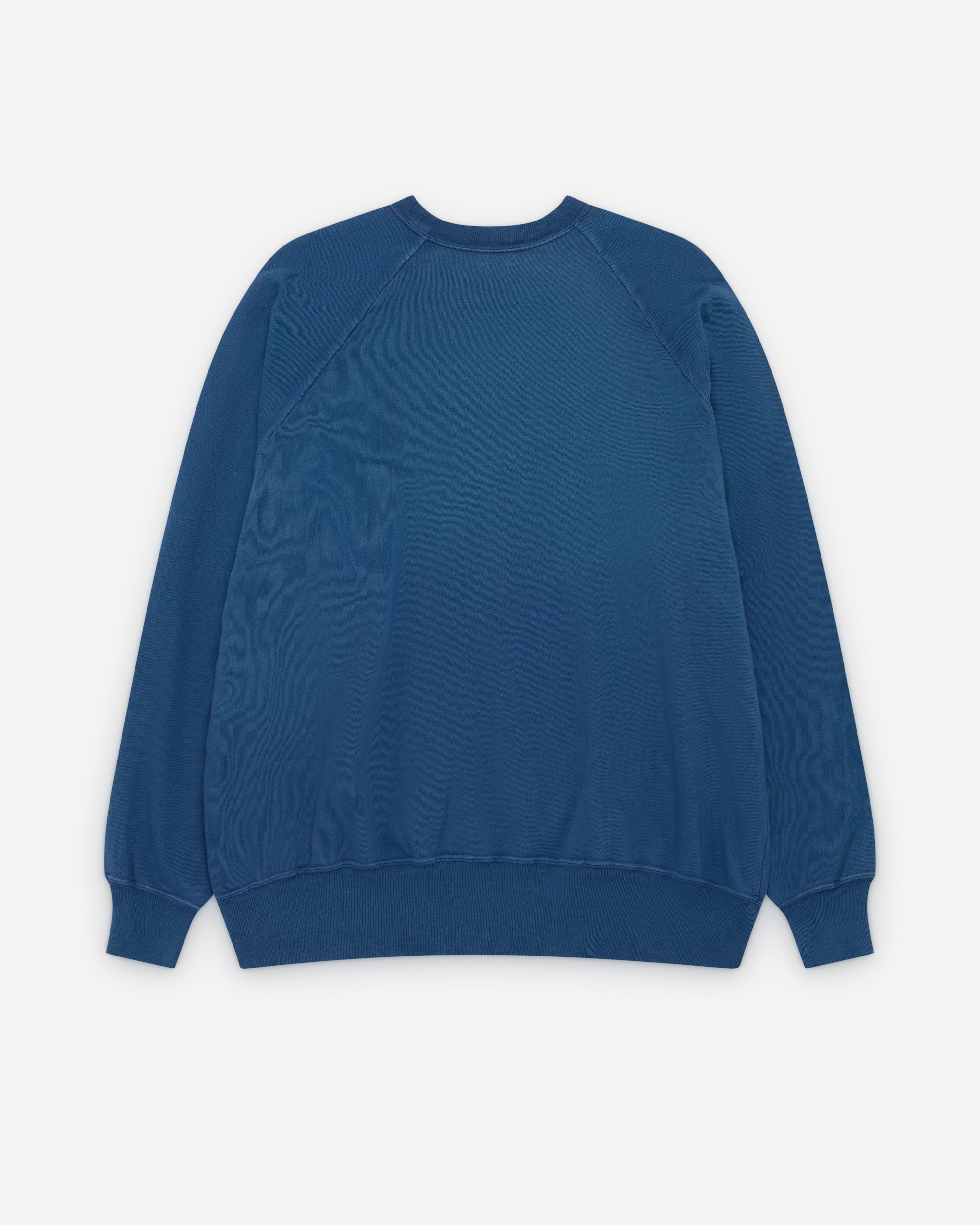 A.Presse: Men's Vintage Light Weight Sweatshirt (Blue) | DSMNY E-SHOP
