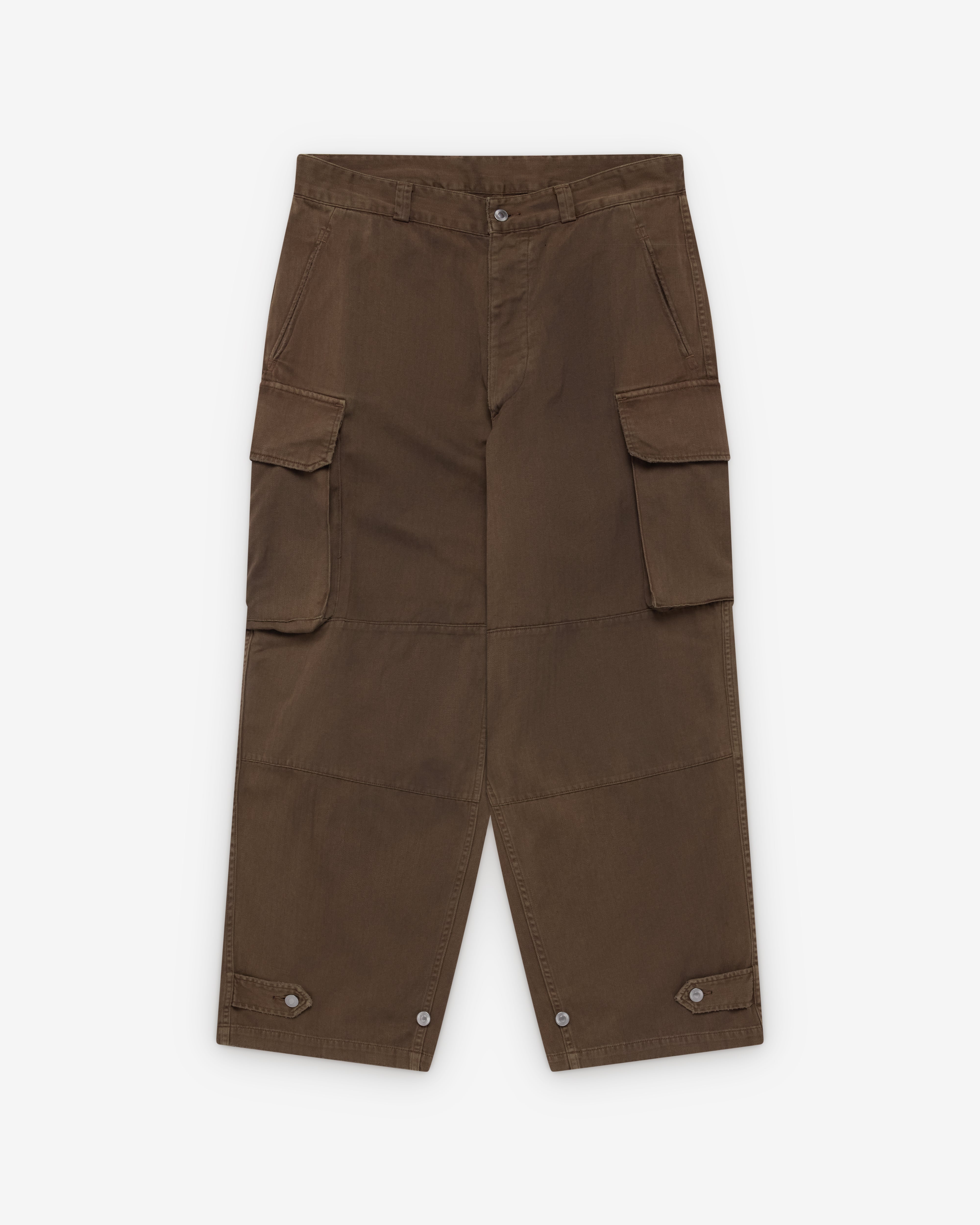 A.Presse: Men's Vintage FA HBT M-47 Trousers (Brown) | DSMNY E-SHOP