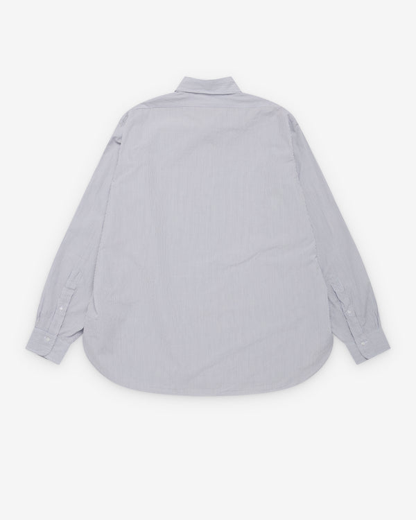 A.Presse - Men's Regular Collar Shirt - (Grey Stripe)