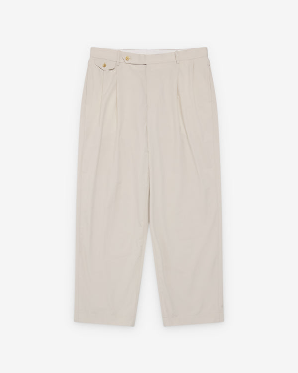 A.Presse - Men's High Density Weather Cloth Trousers - (Ecru)
