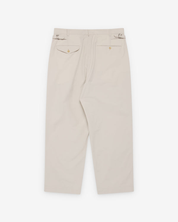 A.Presse - Men's High Density Weather Cloth Trousers - (Ecru)
