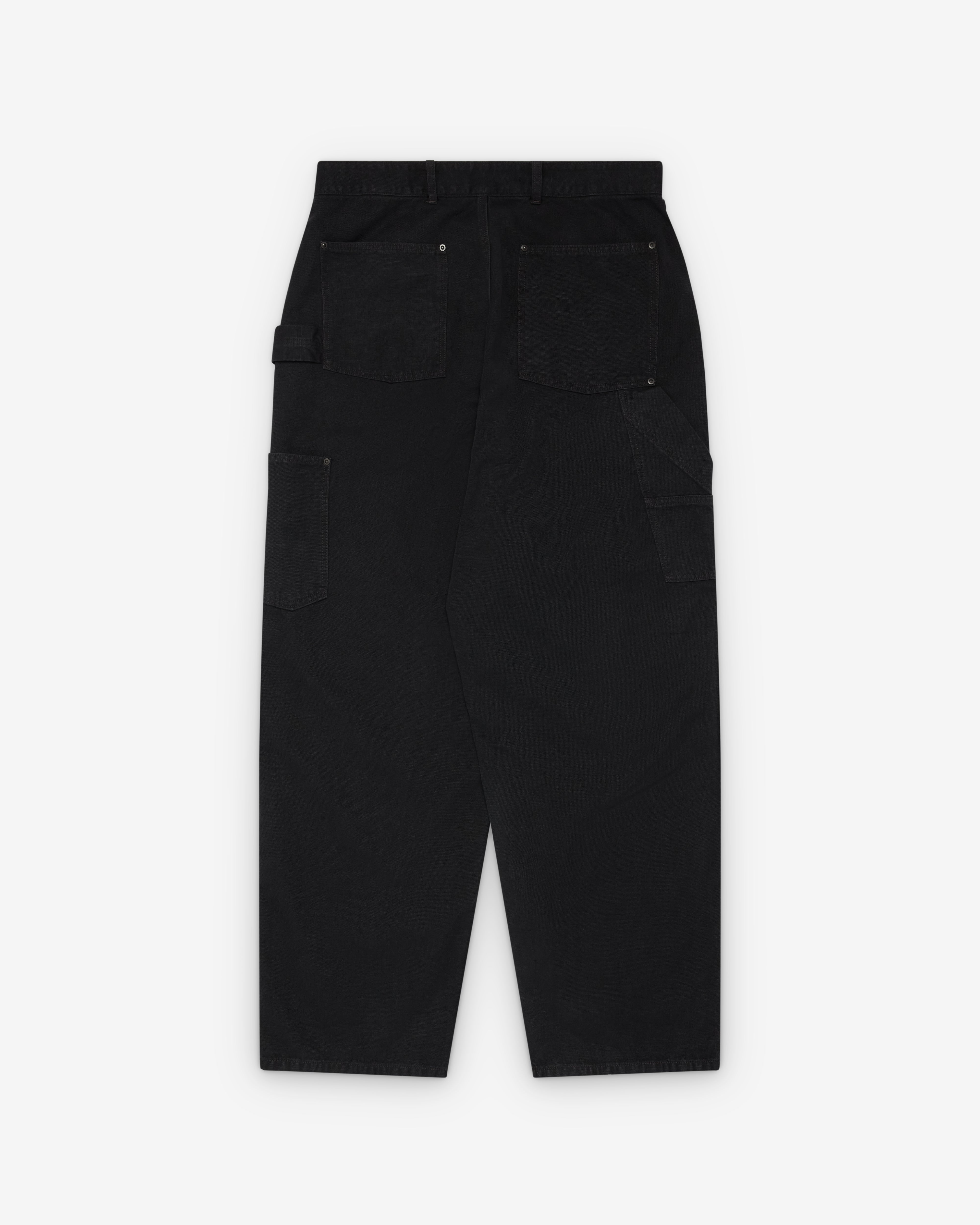 A.Presse: Men's Vintage Silk Hemp Painter Pant (Black) | DSMNY E-SHOP