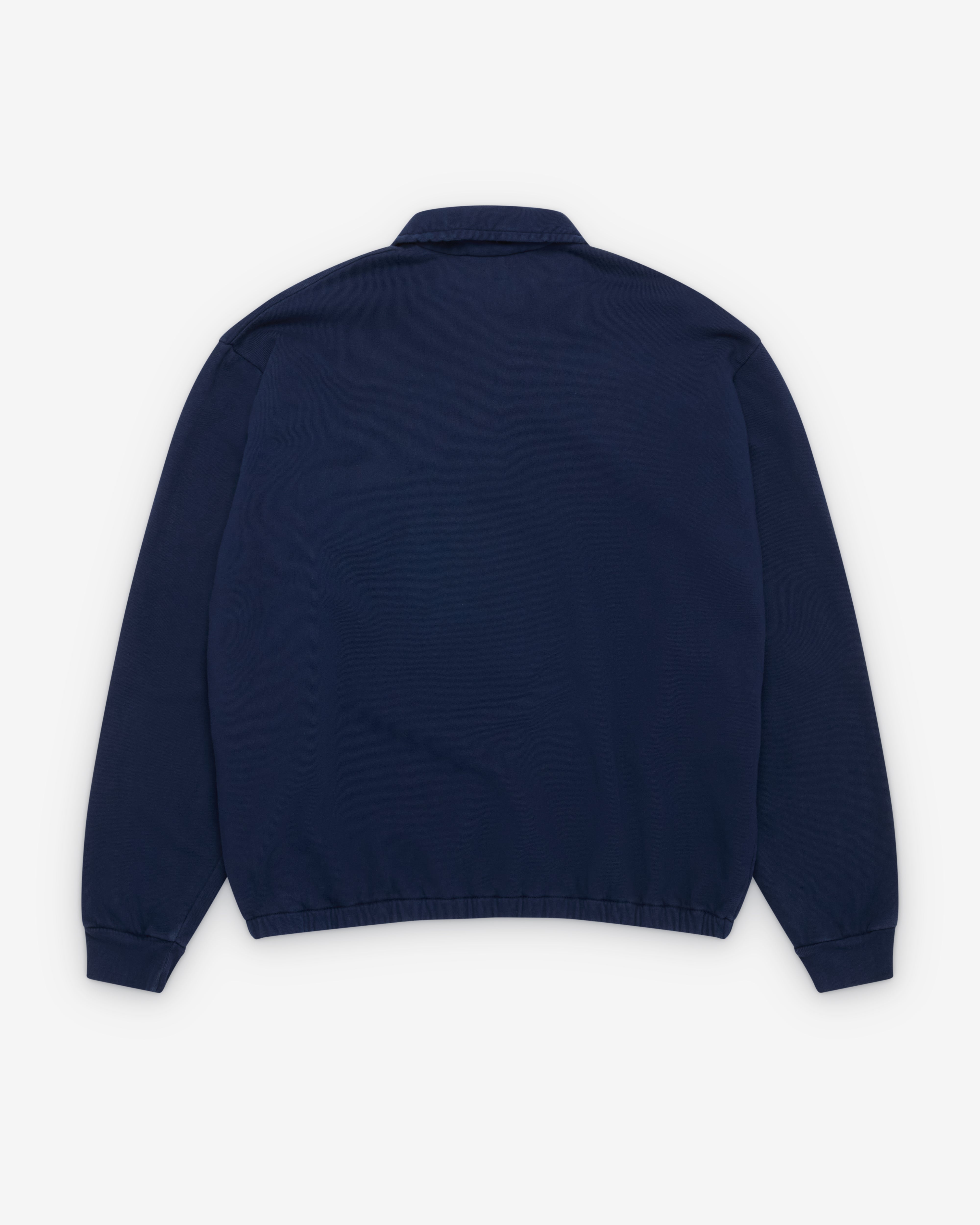 A.Presse: Men's Vintage Light Weight Half Zip (Navy) | DSMNY E-SHOP