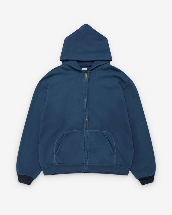 A.Presse - Men's Vintage Light Weight Zip Hoodie - (Blue)