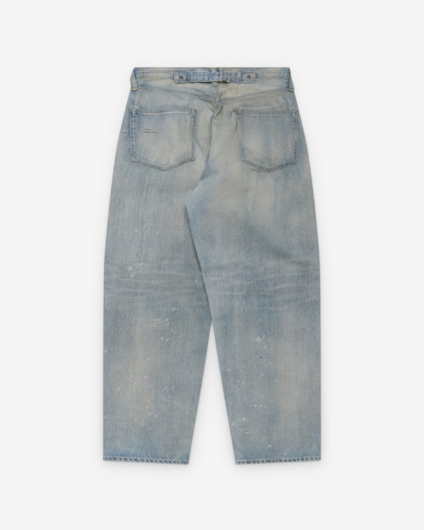 A.Presse - Men's No.37 Washed Denim Pants - (Bleach)