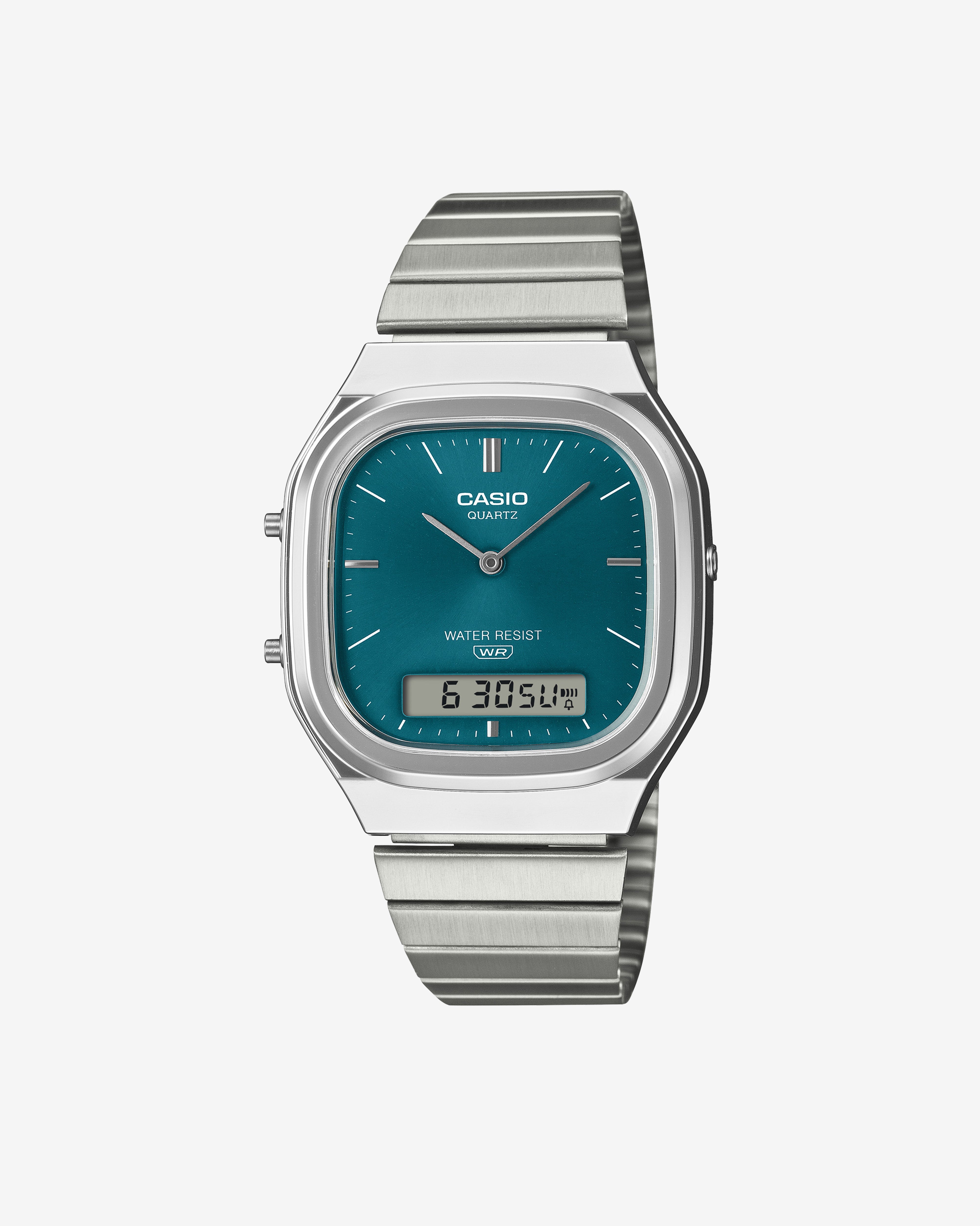 CASIO AQ240 新品　グリーン　海外モデル　新品未使用 G-Shock: AQ240E-3A (Silver/Green) | DSMNY E-SHOP
