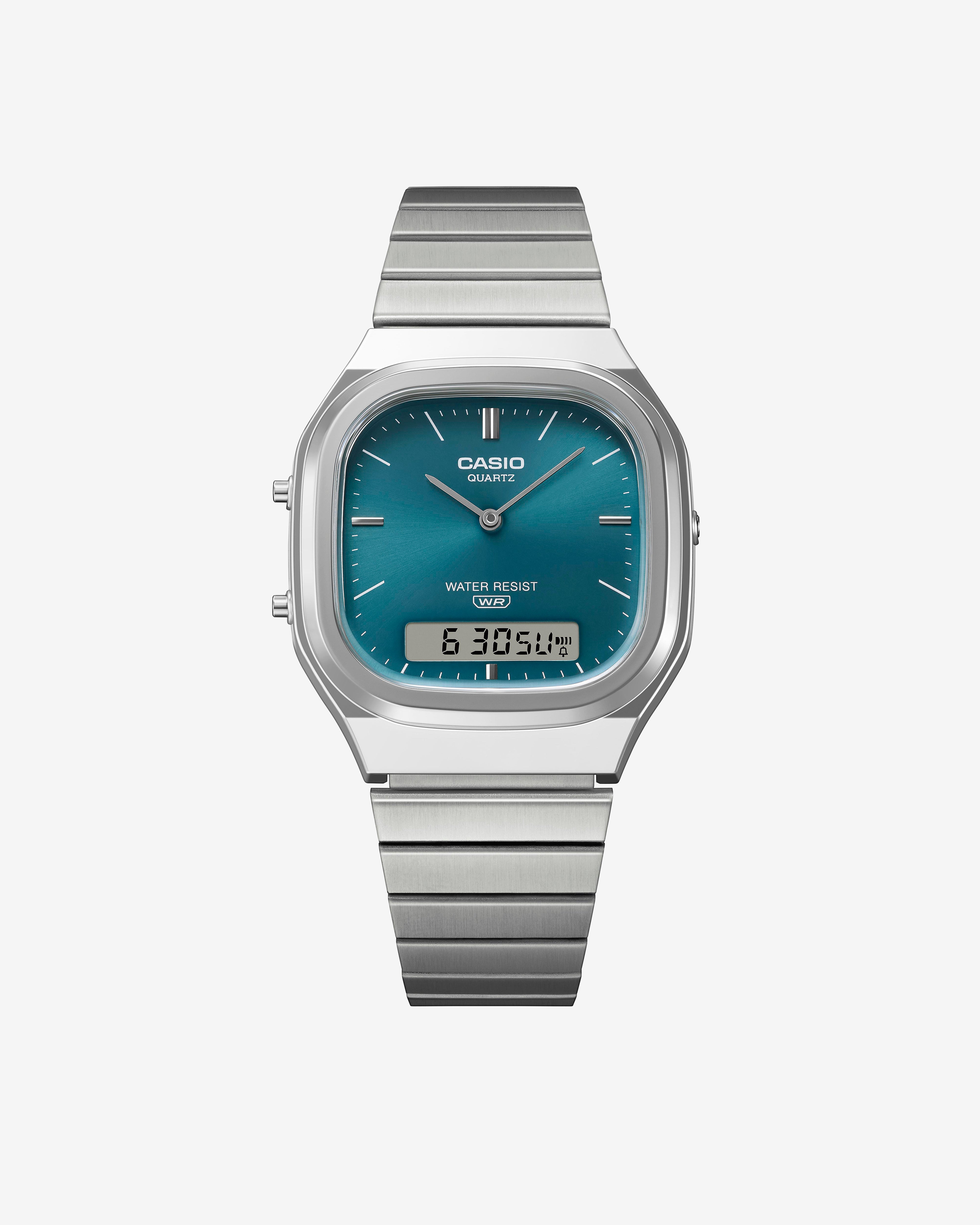 G-Shock: AQ240E-3A (Silver/Green) | DSMNY E-SHOP