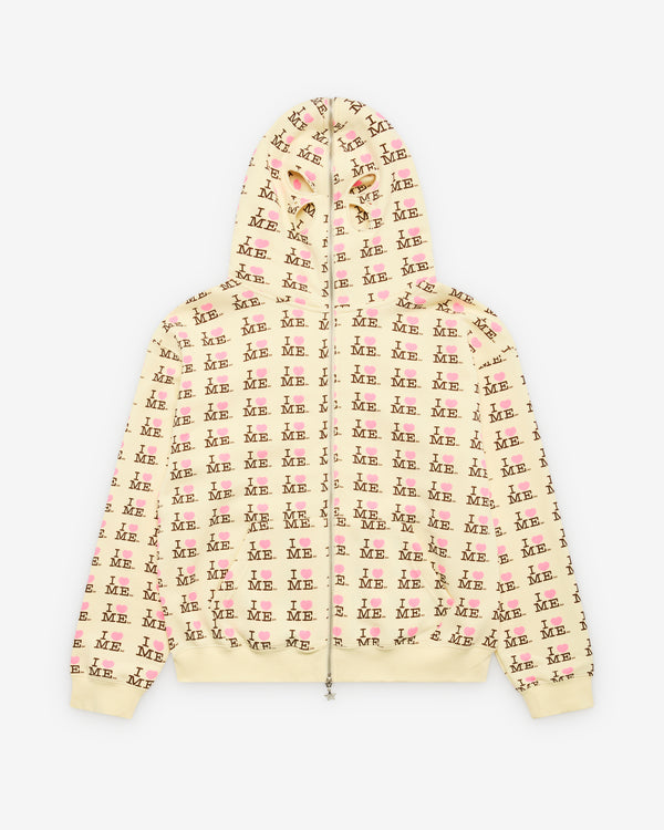 Ashley Williams - Women's I Heart Me Butterfly Hoodie - (Yellow)