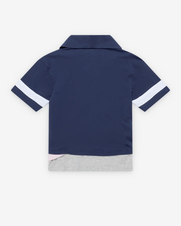 August Barron - Women's Tripple T-Shirt - (Navy/Pink/Grey)