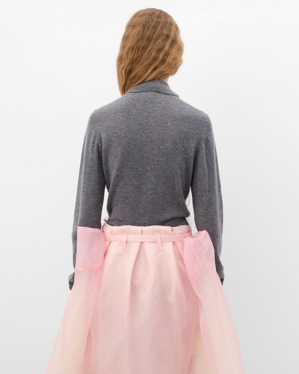 August Barron - Women's Double Cardigan - (Grey/Beige)