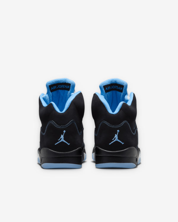 Nike - Men's Air Jordan 5 Black Carolina Sneakers - (Black/University Blue)