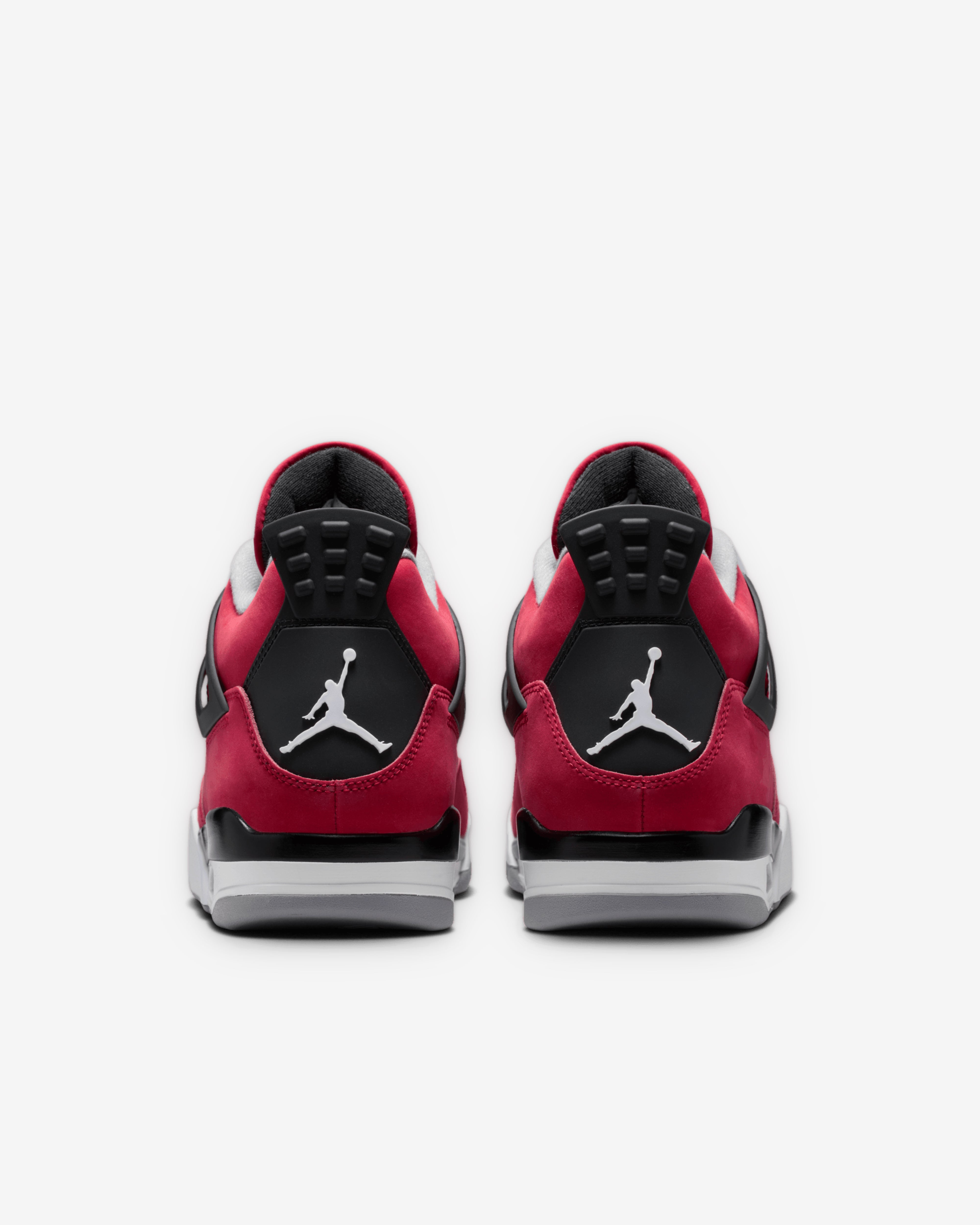 Nike: Men's Air Jordan 4 Retro Toro Bravo Sneakers (Fire Red/Black