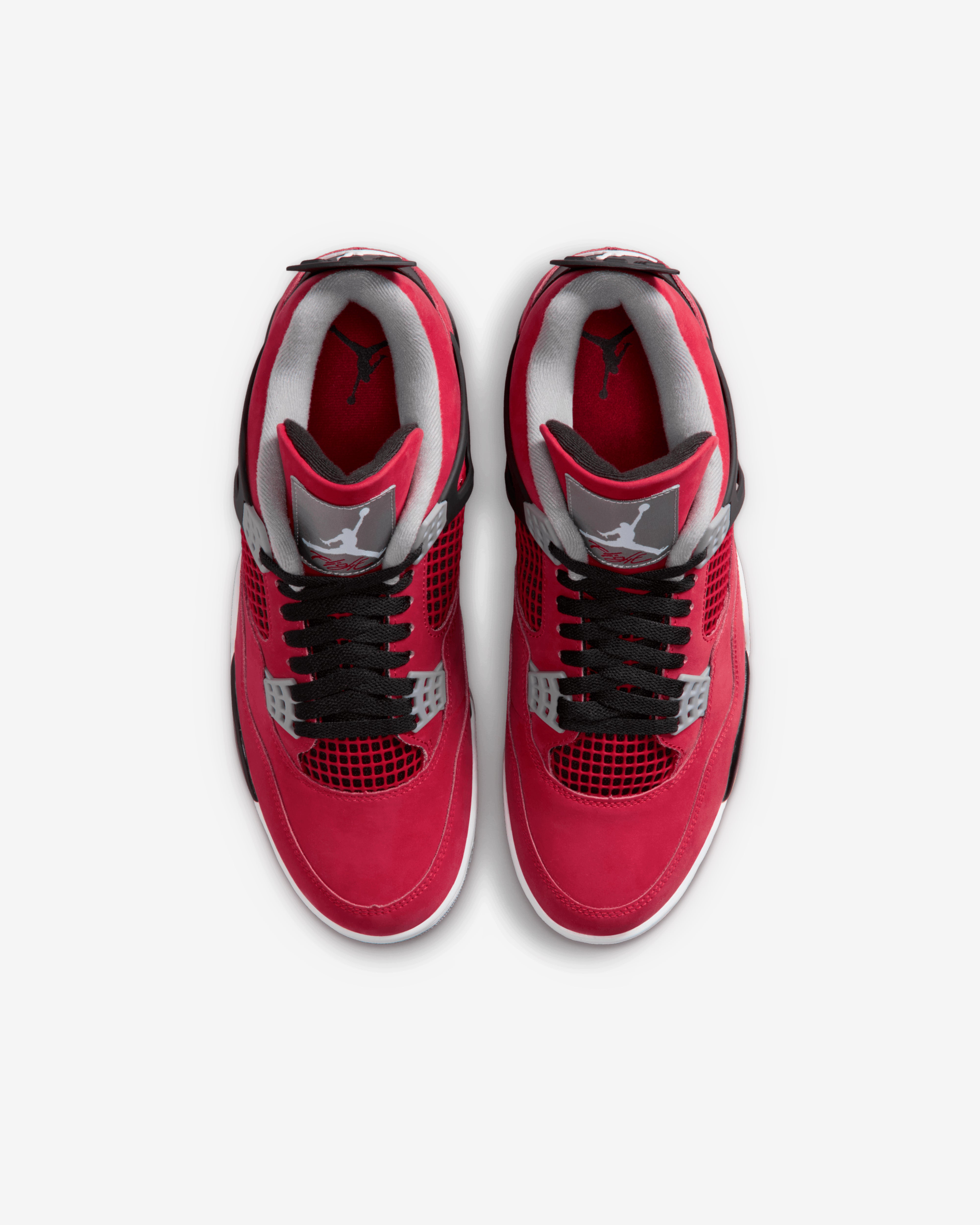 Nike: Men's Air Jordan 4 Retro Toro Bravo Sneakers (Fire Red/Black