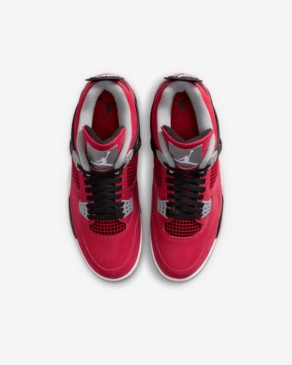 Nike - Men's Air Jordan 4 Retro Toro Bravo Sneakers - (Fire Red/Black/Cement Grey)