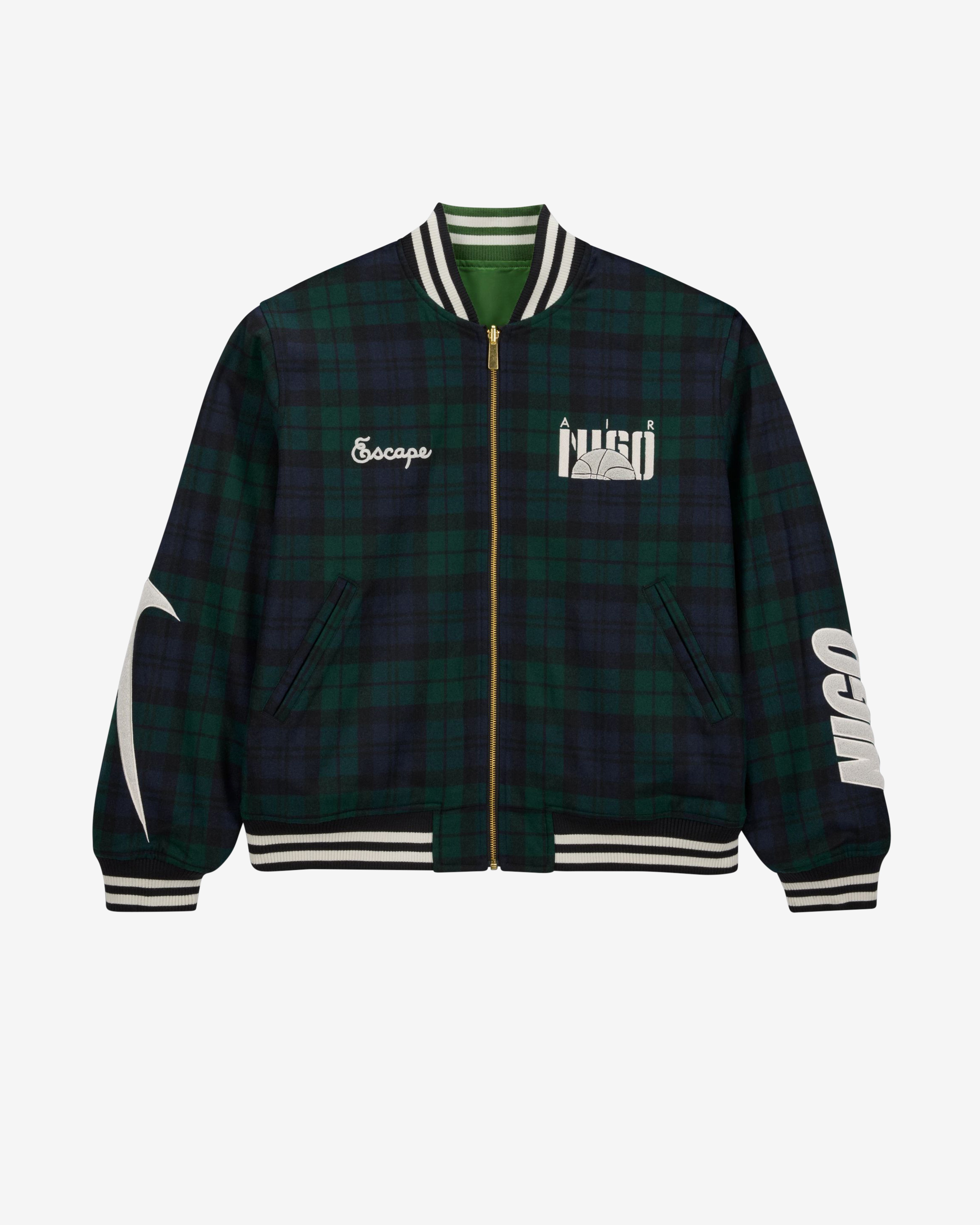 Nike: Men's Nigo Reversible Coach Jacket (Midnight Navy/Black Nike: Men's Nigo Reversible Coach Jacket (Midnight Navy/Black
