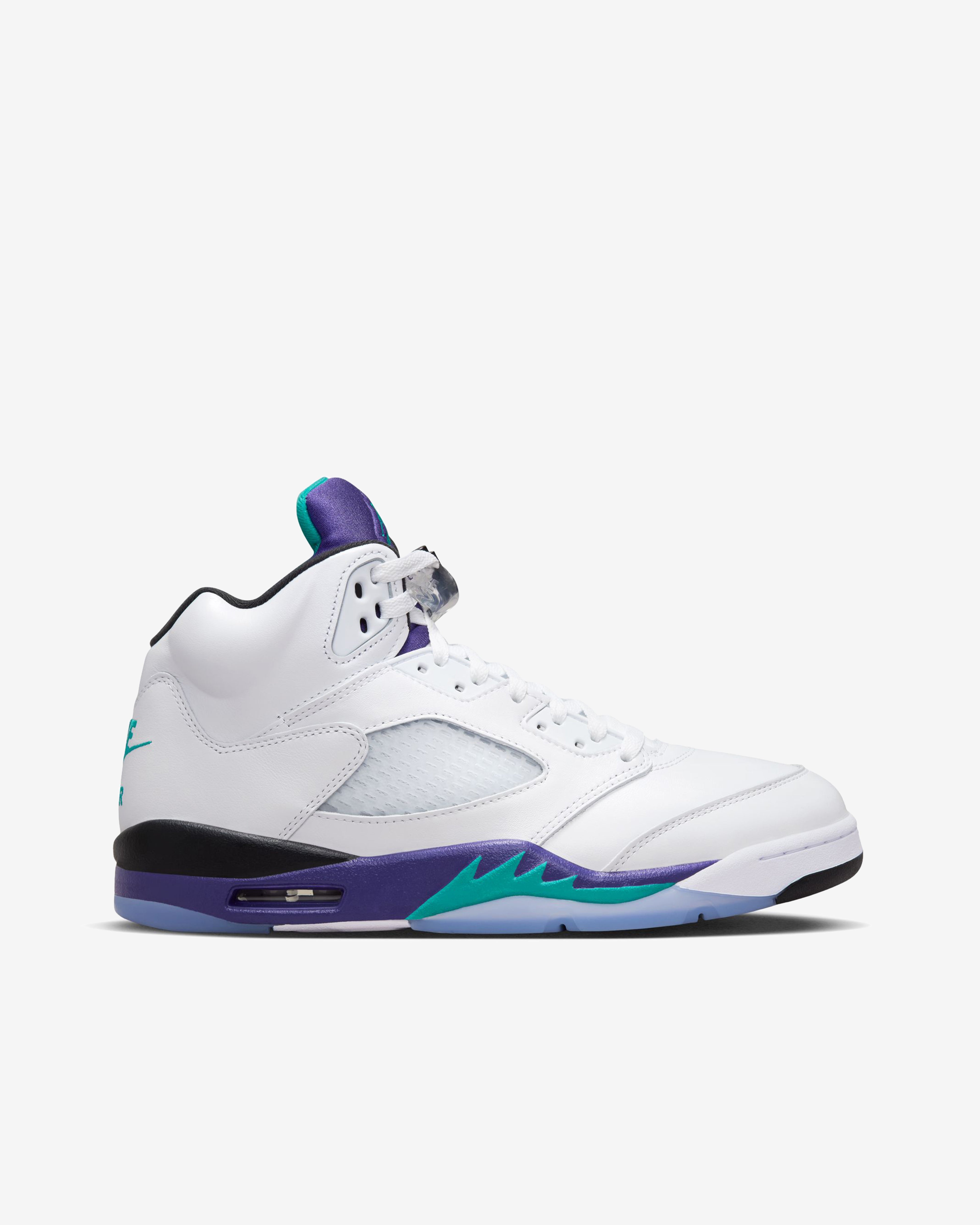 Nike: Men's Air Jordan 5 Retro OG Sneakers (White/Grape) | DSMNY E