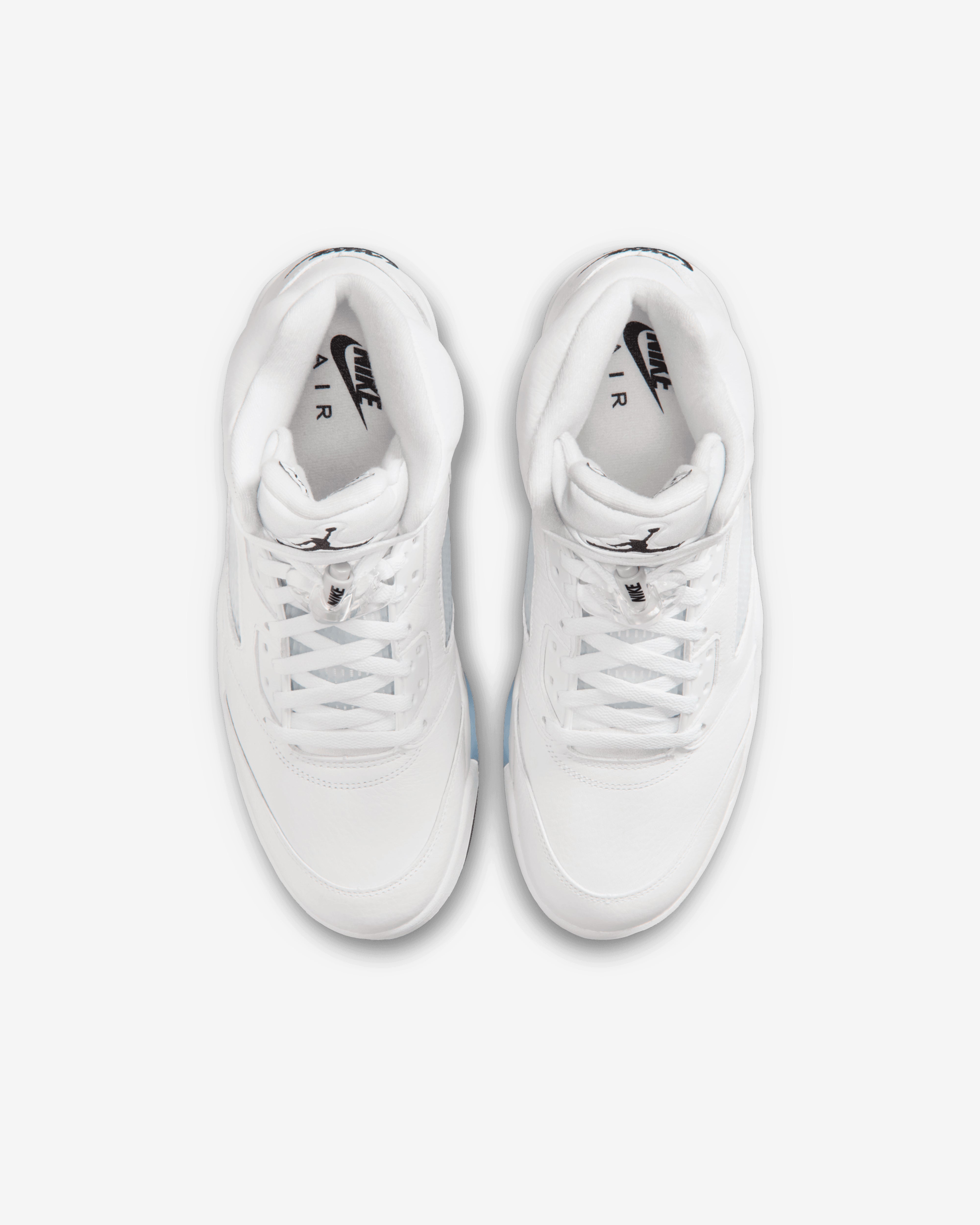 Nike: Men's Air Jordan 5 Retro OG Sneakers (White/Metallic Silver