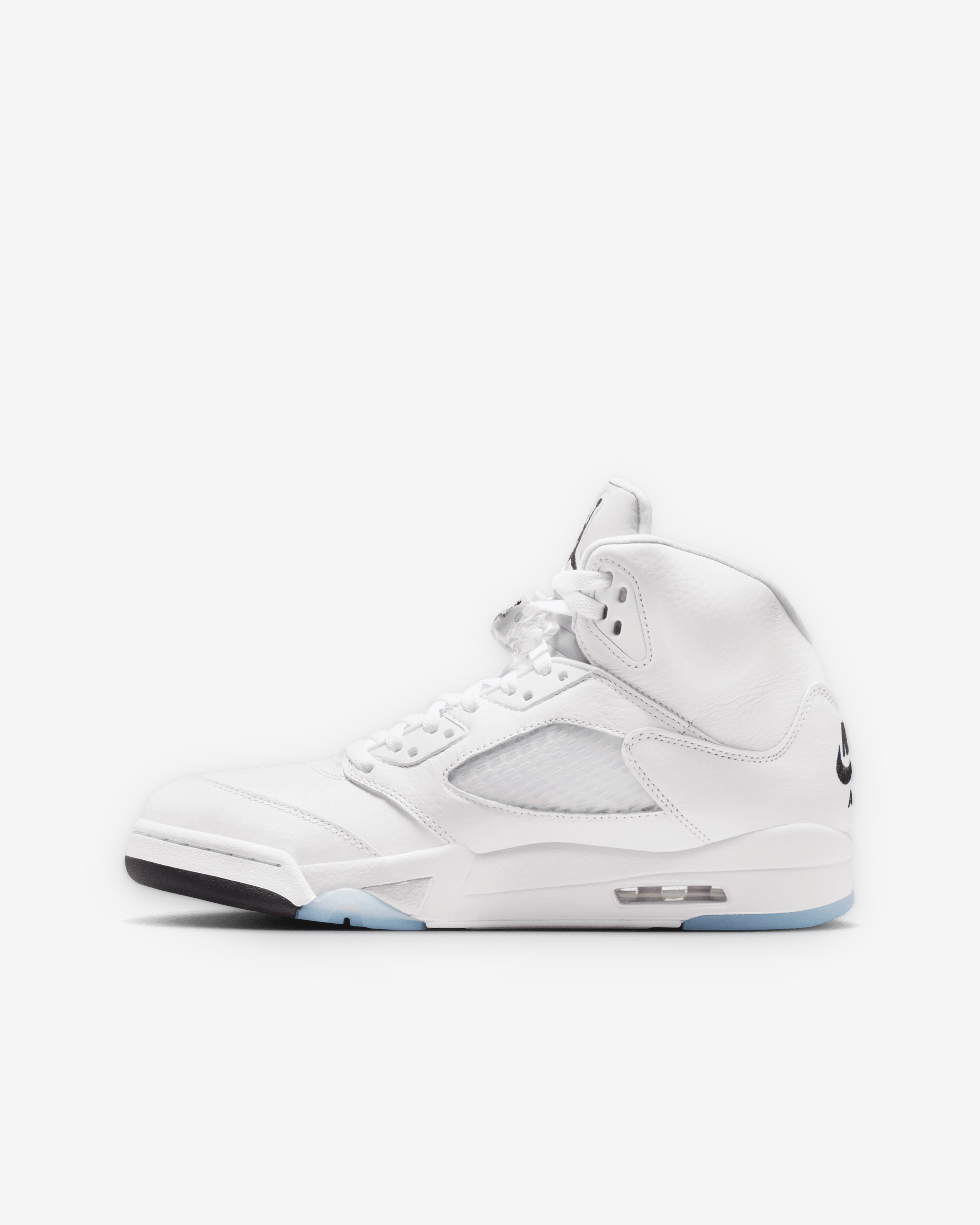 Nike: Men's Air Jordan 5 Retro OG Sneakers (White/Metallic Silver
