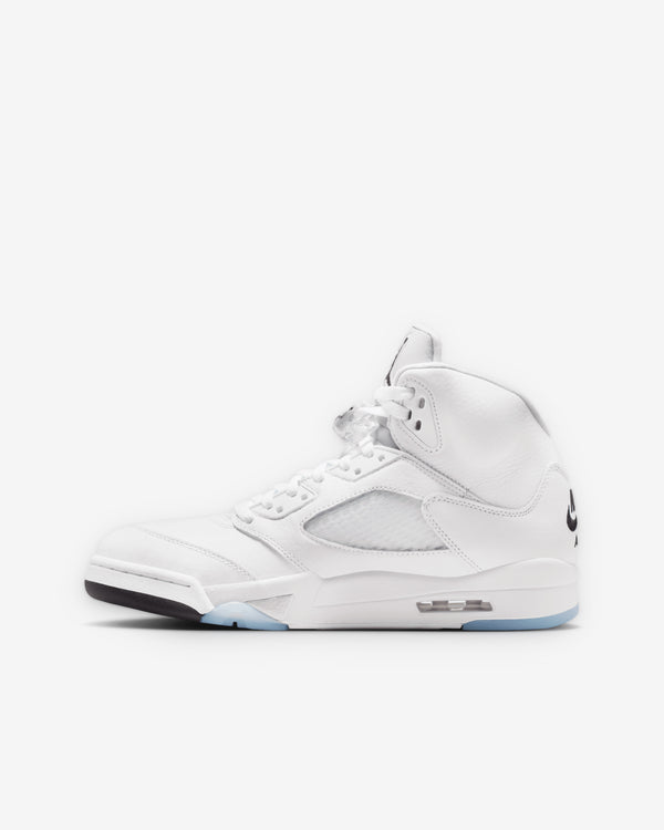 Nike - Men's Air Jordan 5 Retro OG Sneakers - (White/Metallic Silver)