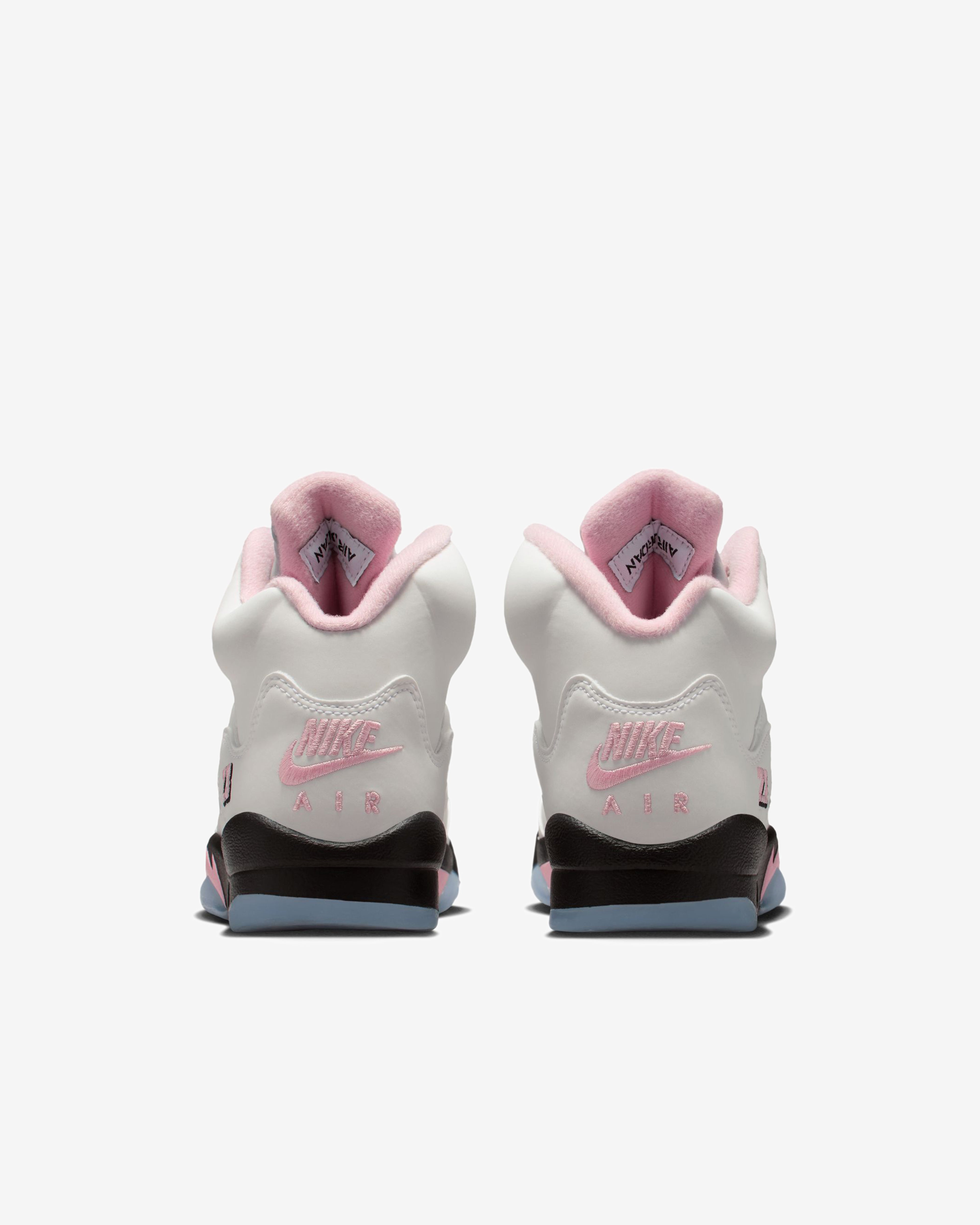 Nike: Men's Air Jordan 5 Retro Sneakers (White/Pink) | DSMNY E-SHOP